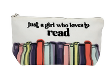 Load image into Gallery viewer, Books Zippered Pouch - Gift for a reader
