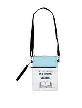 Load image into Gallery viewer, Book Lover / Tablet Sleeve with Wristlet or Crossbody Strap
