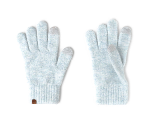 Powder Knit Ultra Soft Gloves Blue