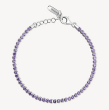 Load image into Gallery viewer, Brosway Silver Amethyst Tennis Bracelet Fancy by Brosway
