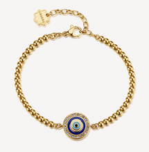 Load image into Gallery viewer, Brosway Chakra PROTECTION Evil Eye Gold Bracelet
