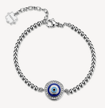 Load image into Gallery viewer, Brosway Chakra PROTECTION Evil Eye Silver Bracelet
