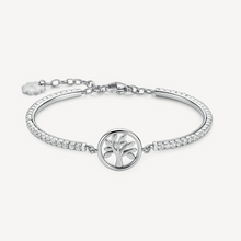 Load image into Gallery viewer, Brosway Chakra FAMILY &amp; FREINDS Tree of Life Rhinestone Silver Bracelet
