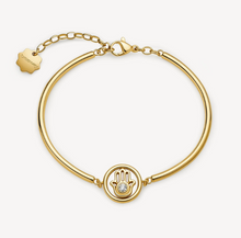 Load image into Gallery viewer, Brosway Chakra PROTECTION Hand of Fatima Gold Bracelet
