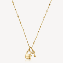 Load image into Gallery viewer, Brosway Chakra LOVE Padlock Gold Necklace
