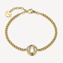 Load image into Gallery viewer, Brosway Chakra LUCK Horsehoe Gold Bracelet
