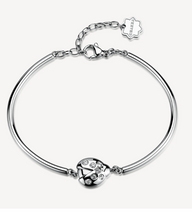 Load image into Gallery viewer, Brosway Chakra LUCK Ladybug Silver Bracelet
