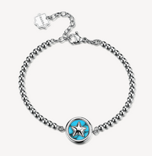 Load image into Gallery viewer, Brosway Chakra PROTECTION Turquoise Star Silver Bracelet
