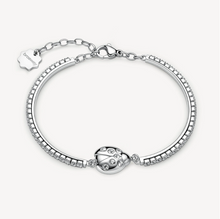 Load image into Gallery viewer, Brosway Chakra LUCK Ladybug Rhinestone Silver Bracelet
