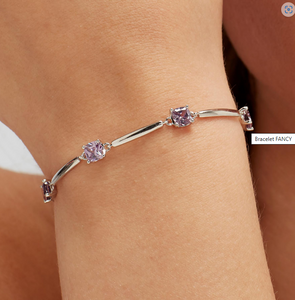 Brosway Silver Round Amethyst Bracelet Fancy by Brosway