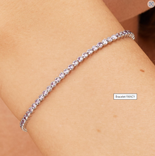 Load image into Gallery viewer, Brosway Silver Amethyst Tennis Bracelet Fancy by Brosway
