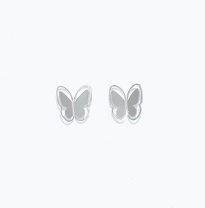 Butterfly Cutout Earrings in Gold or Silver by Periwinkle