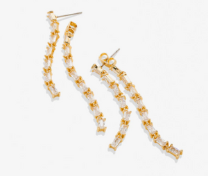 Bryan Anthonys By My Side Baguette Chandelier Earrings Gold