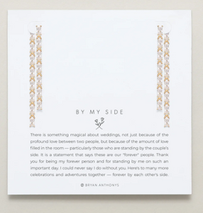 Bryan Anthonys By My Side Baguette Chandelier Earrings Gold