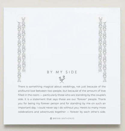 Bryan Anthonys By My Side Baguette Chandelier Earrings Silver