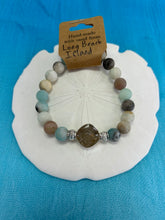 Load image into Gallery viewer, Natural Stone Bracelet with Beach Sand from Long Beach Island, NJ - LBI
