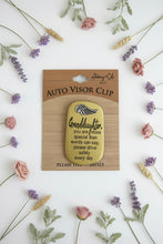 Load image into Gallery viewer, Auto Visor Clip - Granddaughter Please Drive Safely
