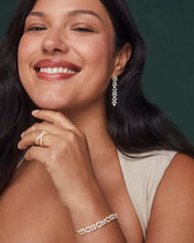 Load image into Gallery viewer, Kendra Scott Rosalie Linear Earrings- Gold White Crystal
