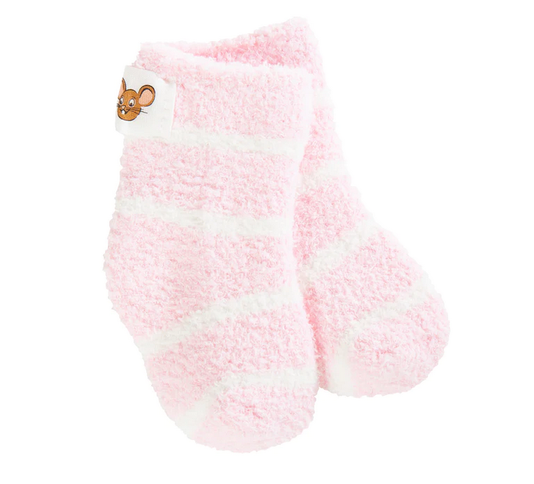 Candy Stripe Snug Infant Cozy Crew Socks 0-12 Months
