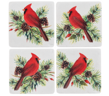 Load image into Gallery viewer, Cardinal Coaster Set
