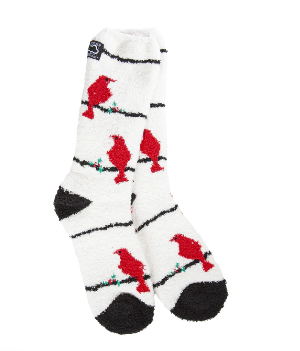 Cardinal Cozy Crew Socks