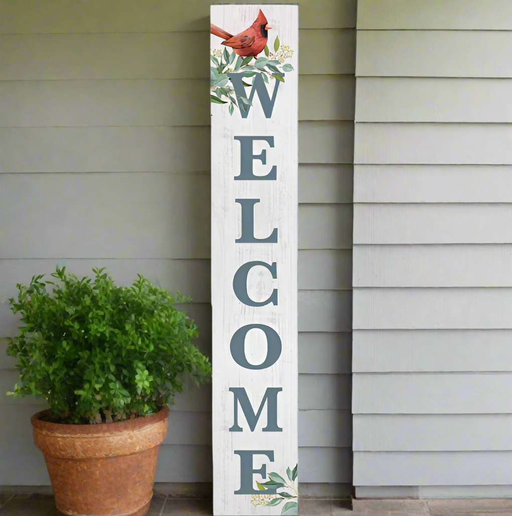 Cardinal Welcome Porch Board