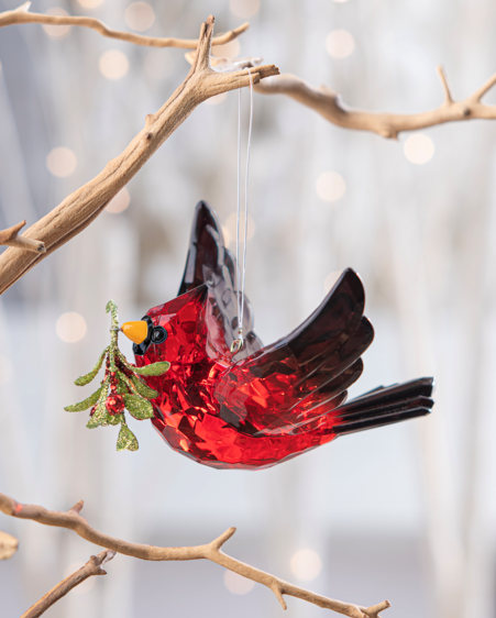 Cardinal in Flight Ornament