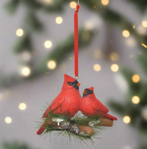 Two Cardinals Ornament