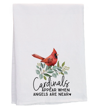 Load image into Gallery viewer, Cardinals Appear Tea Towel
