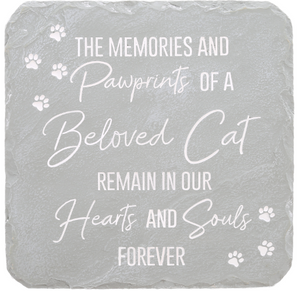 Cat Memorial Garden Stone