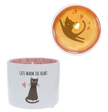 Load image into Gallery viewer, Cats Warm the Heart - 8oz Soy Wax Reveal Single Wick Candle
