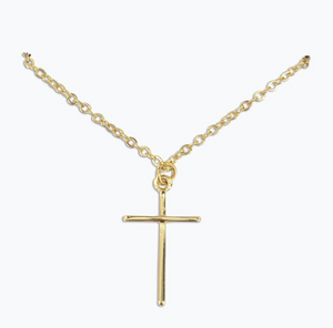 Classic Gold Cross Necklace