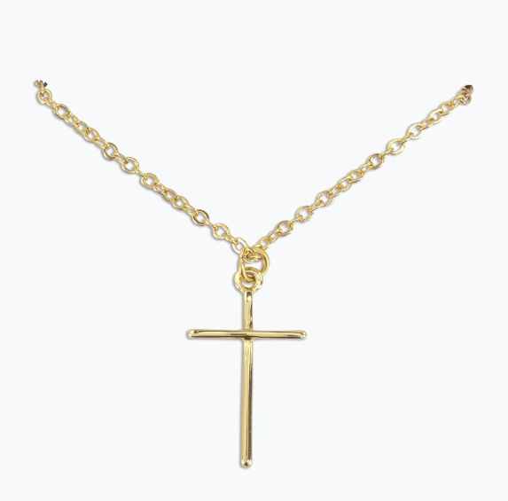 Classic Gold Cross Necklace