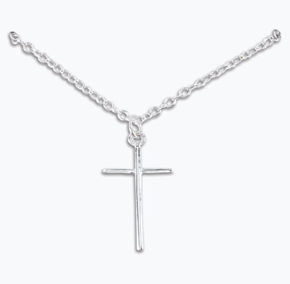 Classic Silver Cross Necklace