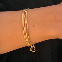 Load image into Gallery viewer, Enewton Classic Gold 2.5mm Bracelet Love Gold Charm
