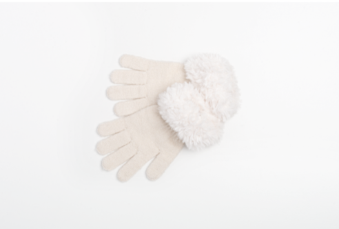 Cloud Gloves in White or Pink