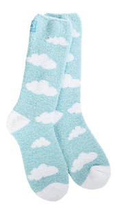 Cloud Turquoise Cozy Crew Socks