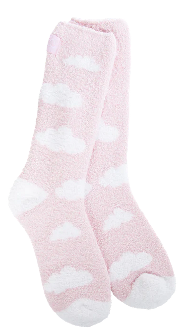 Cloud Pink Cozy Crew Socks