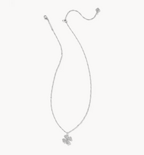 Load image into Gallery viewer, Kendra Scott Silver Clover Crystal Short Pendant Necklace

