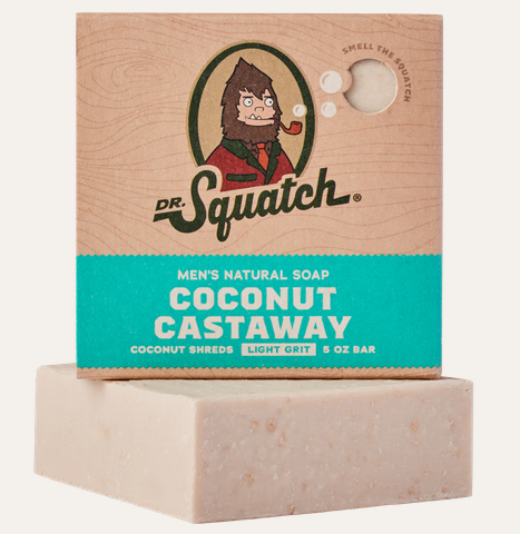 Dr. Squatch Coconut Castaway 5oz Men's Natural Soap