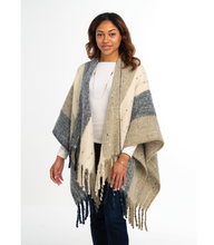 Load image into Gallery viewer, Color Block Neutral Striped Wrap
