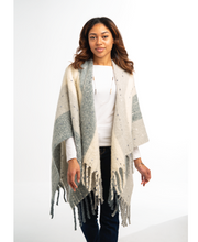 Load image into Gallery viewer, Color Block Neutral Striped Wrap

