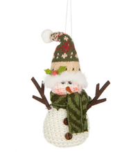 Load image into Gallery viewer, Comfy and Cozy Christmas Snowman Ornaments
