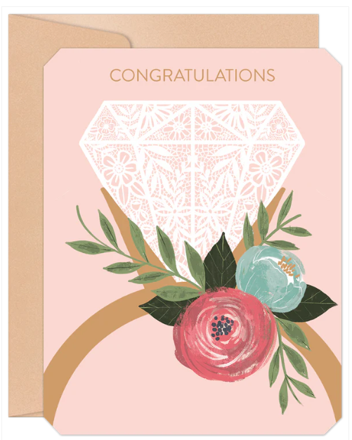 Congratulations Diamond Ring Card