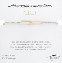 Load image into Gallery viewer, Connections Bracelet Silver and Gold by Alexa's Angels
