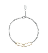 Load image into Gallery viewer, Connections Bracelet Silver and Gold by Alexa's Angels
