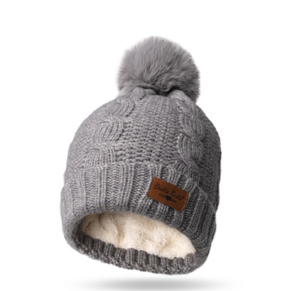 Cozy Classic Pom Hat Gray – Something Different Shopping