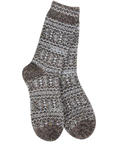 Cozy Crew Socks Blue Dark Confetti