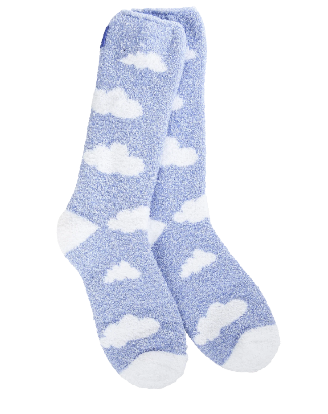 Cozy Crew Socks Clouds Periwinkle