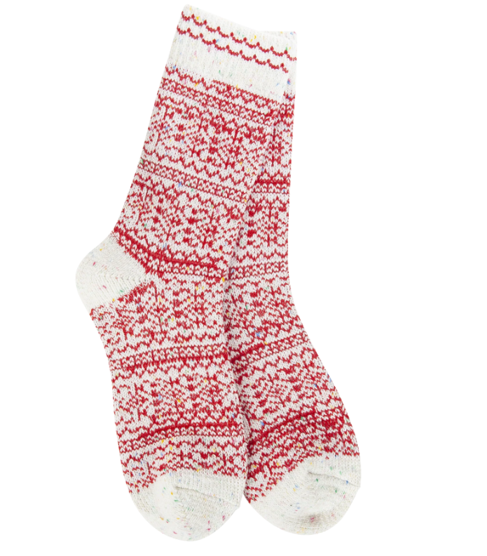 Cozy Crew Socks Peppermint Confetti